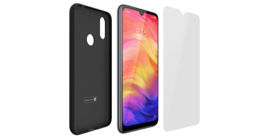 Θήκη Made For Mi + gyali prostasias othonis Made For Mi MODELABS gia to ΧΙΑΟΜΙ Redmi Note 7