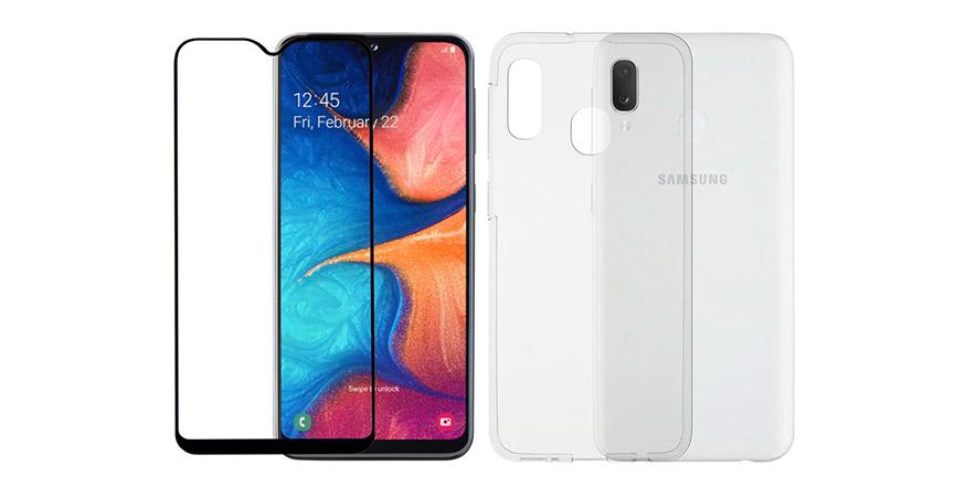 diafani thiki + gyali prostasias othonis me plaisio COSY gia to SAMSUNG Galaxy Α20e