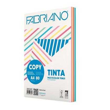 FABRIANO copy tinta multicolor tenui egxrwmo xarti fwtotypikou Α4 5 anoixtwn xrwmatwn 250 fylla 80gr