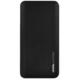 Powerbank CRYSTAL AUDIO PBK-10 10000mAh Μαύρο