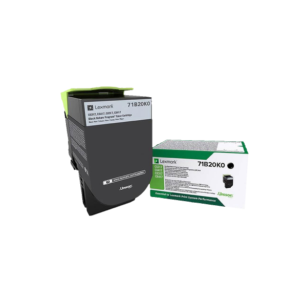 LEXMARK Toner 71B20K0 Μαύρο
