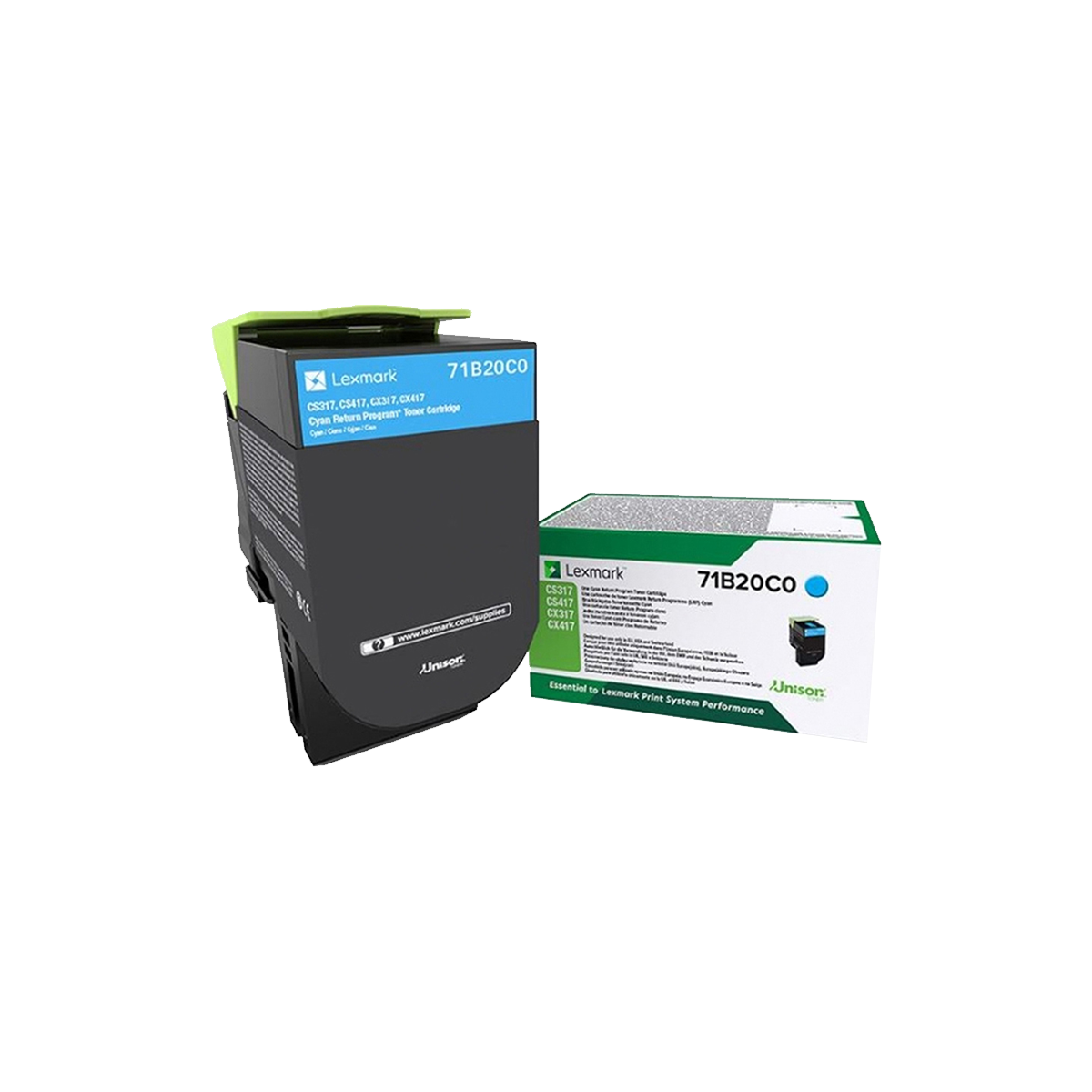 LEXMARK Toner 71B20C0 Κυανό