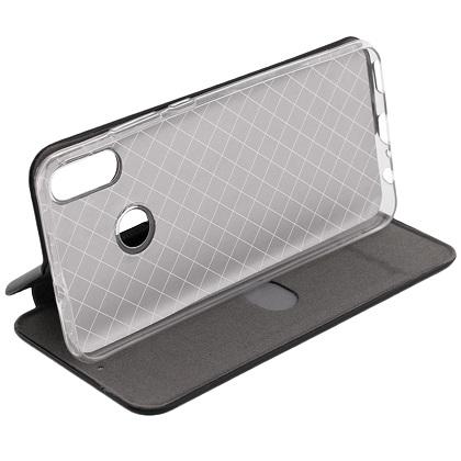 dermatini thiki SENSO Stand Book Oval gia to XIAOMI Redmi 7 mayri