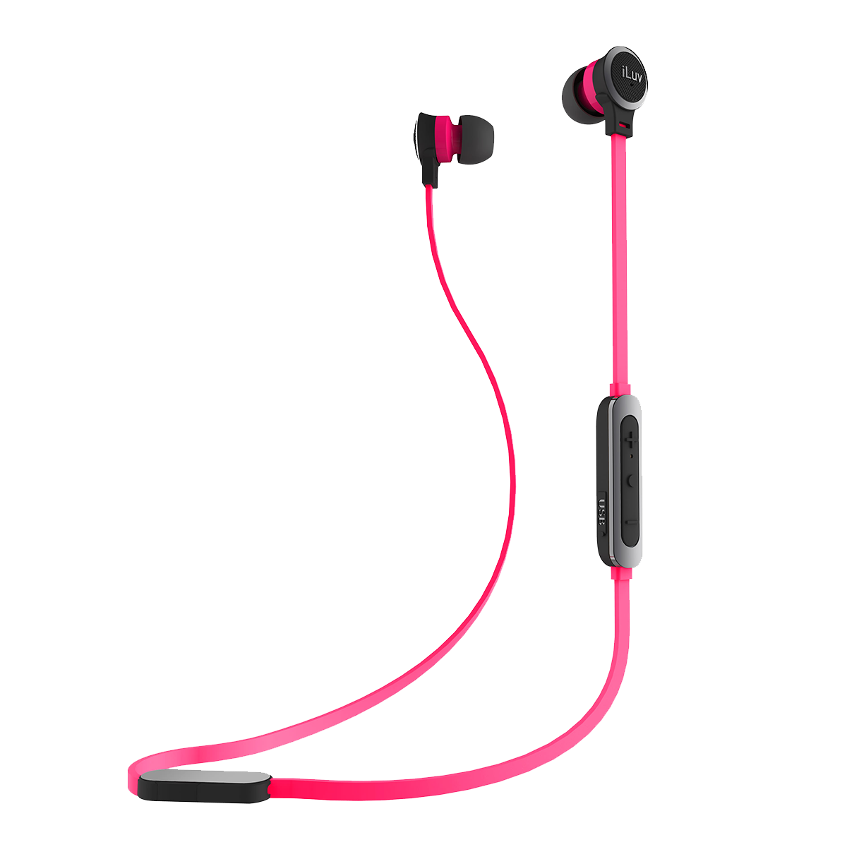 Bluetooth ακουστικά iLUV Neon Sound Air 2 Ροζ