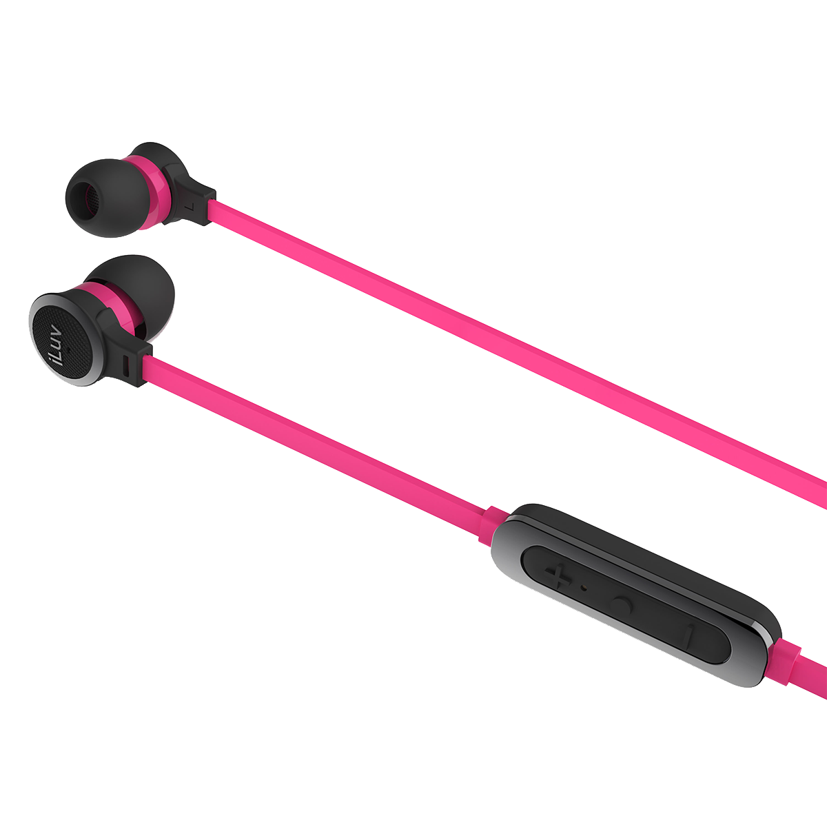 Bluetooth ακουστικά iLUV Neon Sound Air 2 Ροζ - 2