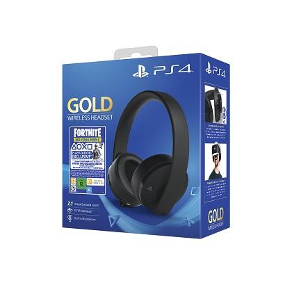 SONY Gold Wireless headset + Fortnite voucher 2019