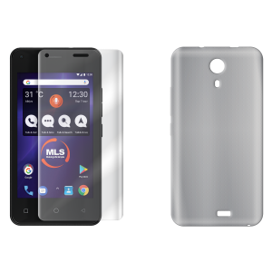 Ημιδιάφανη θήκη + γυαλί προστασίας οθόνης MLS Vox 4G