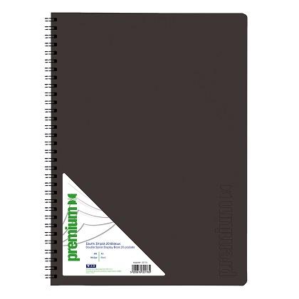 PREMIUM double spiral book A4 20 pockets