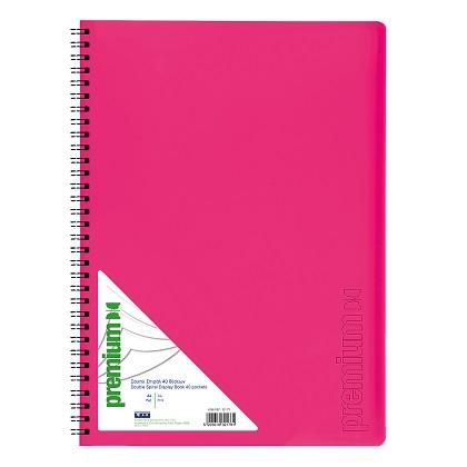 PREMIUM double spiral book A4 40 pockets