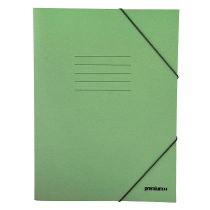 PREMIUM Rubber Folder 25x35 cm (10 Pieces) green