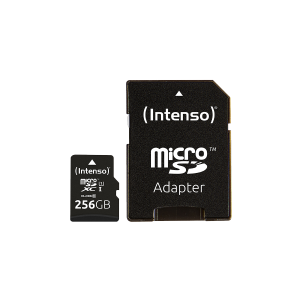 INTENSO κάρτα μνήμης Micro SDXC UHS-I Premium 256GB με αντάπτορα