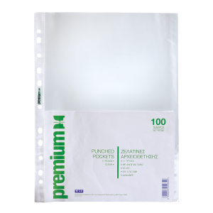 Ενισχυμένες ζελατίνες αρχειοθέτησης PREMIUM A4 T035 (100 Τεμάχια)