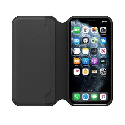 leather case folio APPLE iPhone 11 Pro black