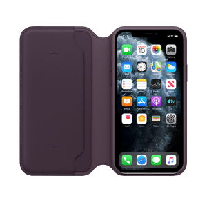 Δερμάτινη θήκη Folio APPLE iPhone 11 Pro Μωβ