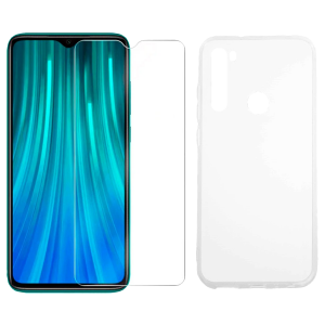 Διάφανη θήκη + γυαλί προστασίας οθόνης COSY για το XIAOMI Redmi Note 8