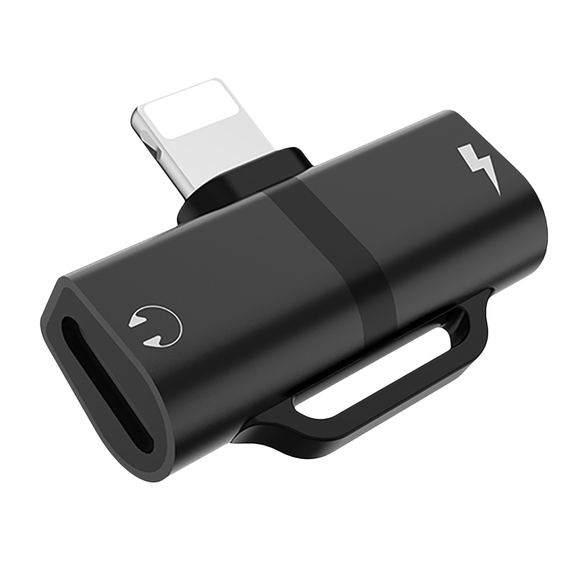 Αντάπτορας HOCO LS20 Dual Lightning Μαύρο - 2