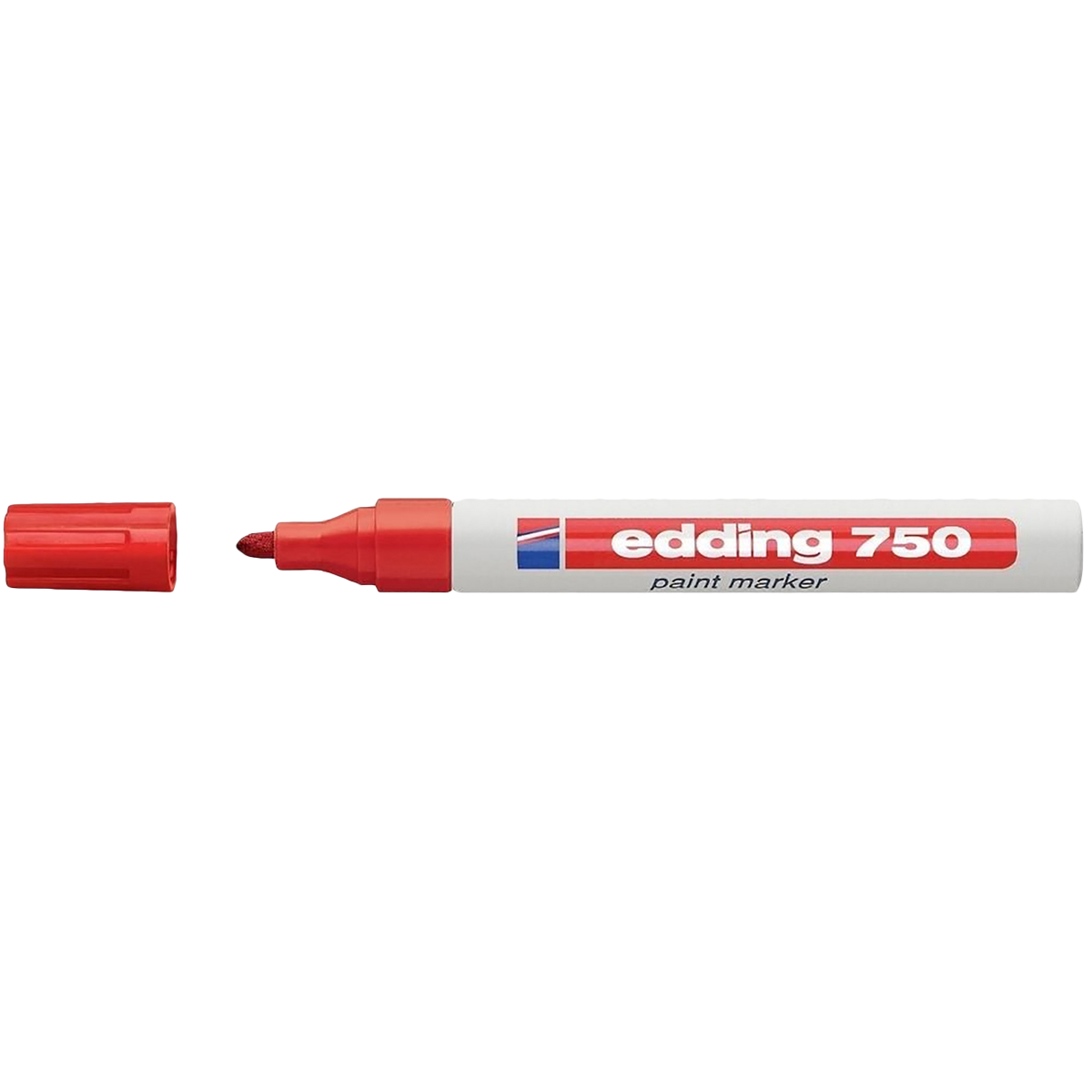 Ανεξίτηλος μαρκαδόρος EDDING 750 2mm (10 τεμάχια) Κόκκινο
