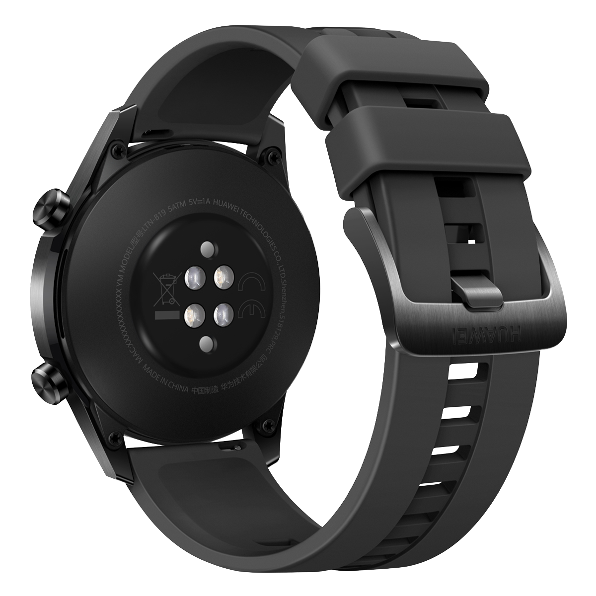 HUAWEI Watch GT 2 46mm με μαύρο λουράκι - 3