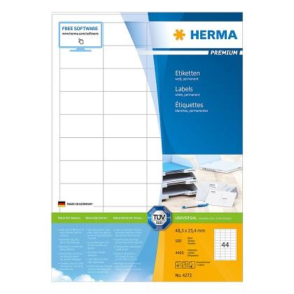 labels 48.3x25.4 HERMA PREMIUM 4272 (100 sheets)