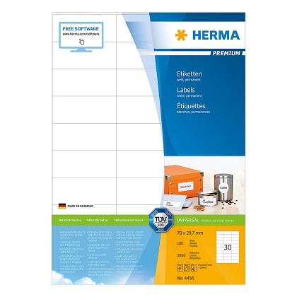 labels 70x29.7 HERMA PREMIUM 4456 (100 sheets)