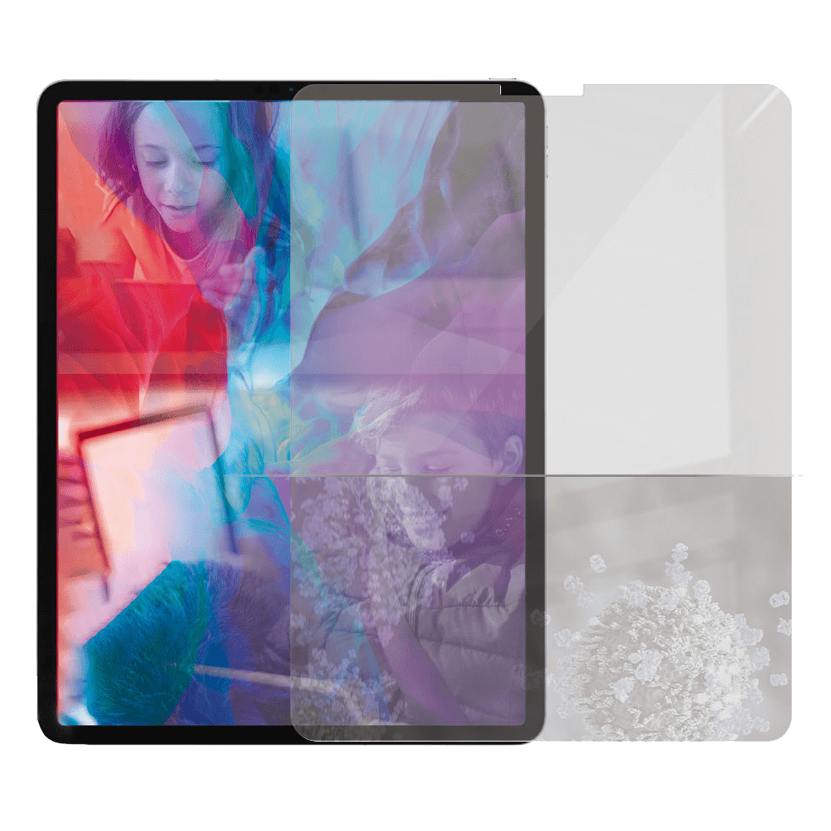 Γυαλί Προστασίας Οθόνης με Πλαίσιο PANZERGLASS Case Friendly Antibacterial για APPLE iPad Pro 12.9'' (3rd Gen/ 4th Gen/ 5th Gen)