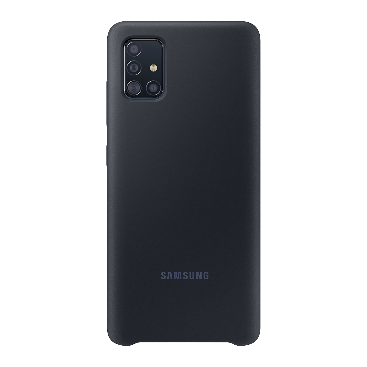Θήκη σιλικόνης SAMSUNG Galaxy A51 Μαύρη
