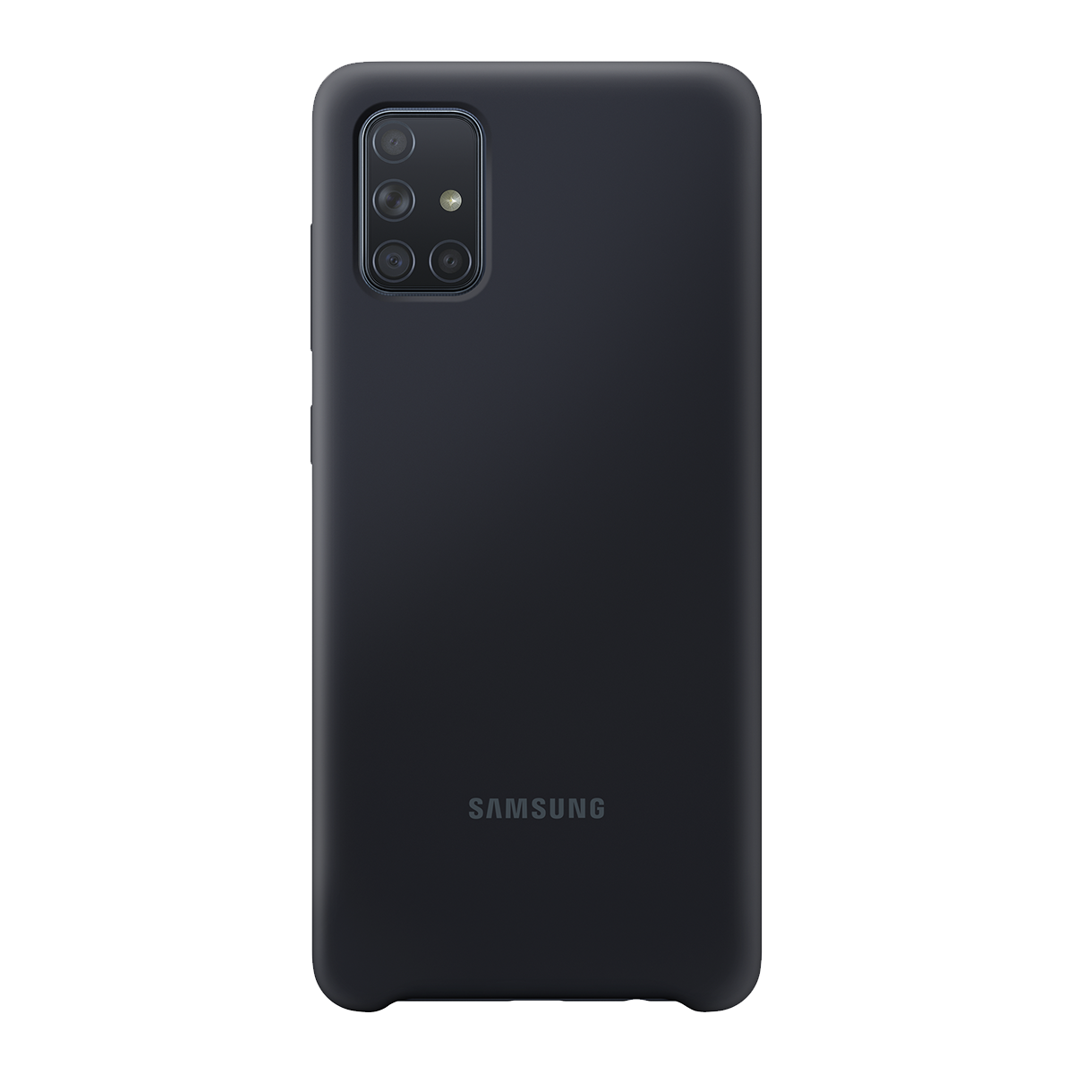 Θήκη σιλικόνης SAMSUNG Galaxy A71 Μαύρη