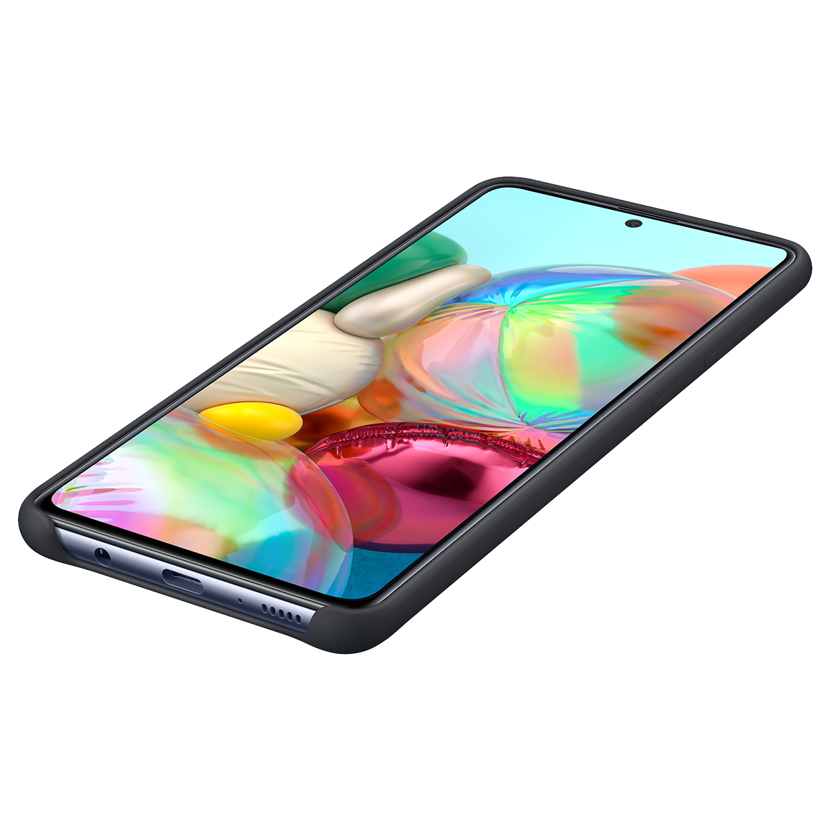Θήκη σιλικόνης SAMSUNG Galaxy A71 Μαύρη - 2