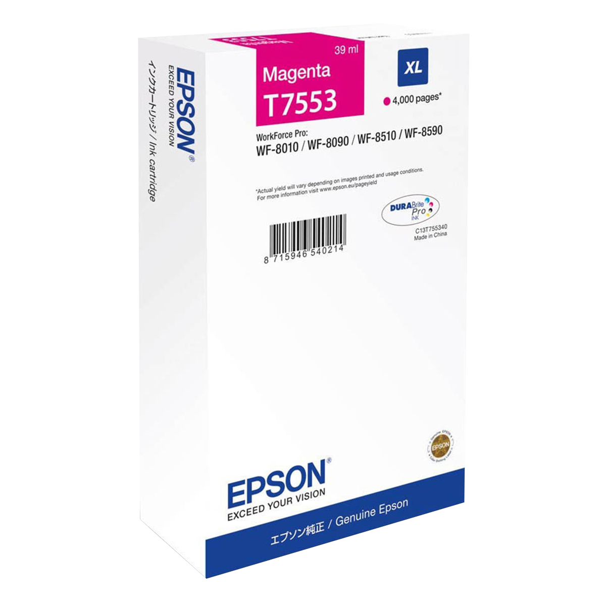 EPSON Toner T755340 Magenta