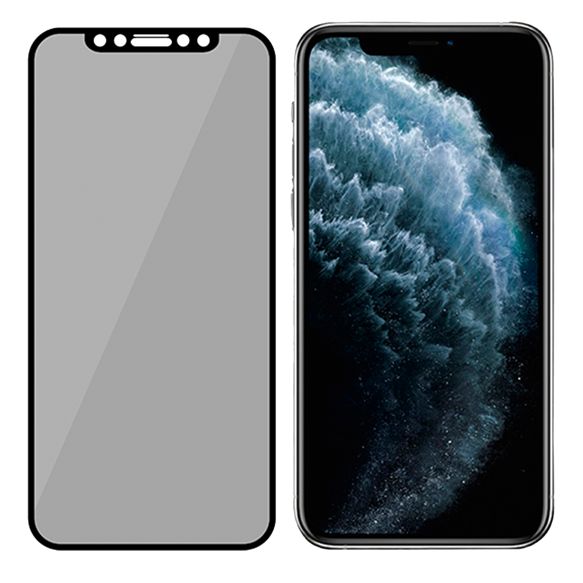 Γυαλί προστασίας οθόνης μ ε πλαίσιο PANZERGLASS Case Friendly Privacy για τα iPhone X/ Xs/ 11 Pro