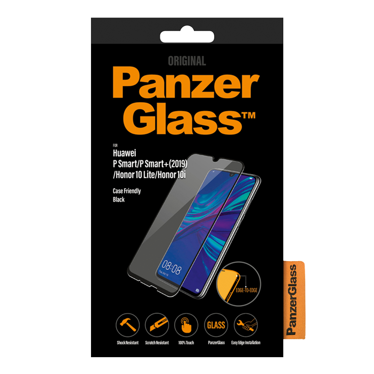 Γυαλί προστασίας οθόνης με πλαίσιο PANZERGLASS Case Friendly για τα HUAWEI P Smart/ P Smart 2019/ HONOR 10 Lite/ 10i - 2