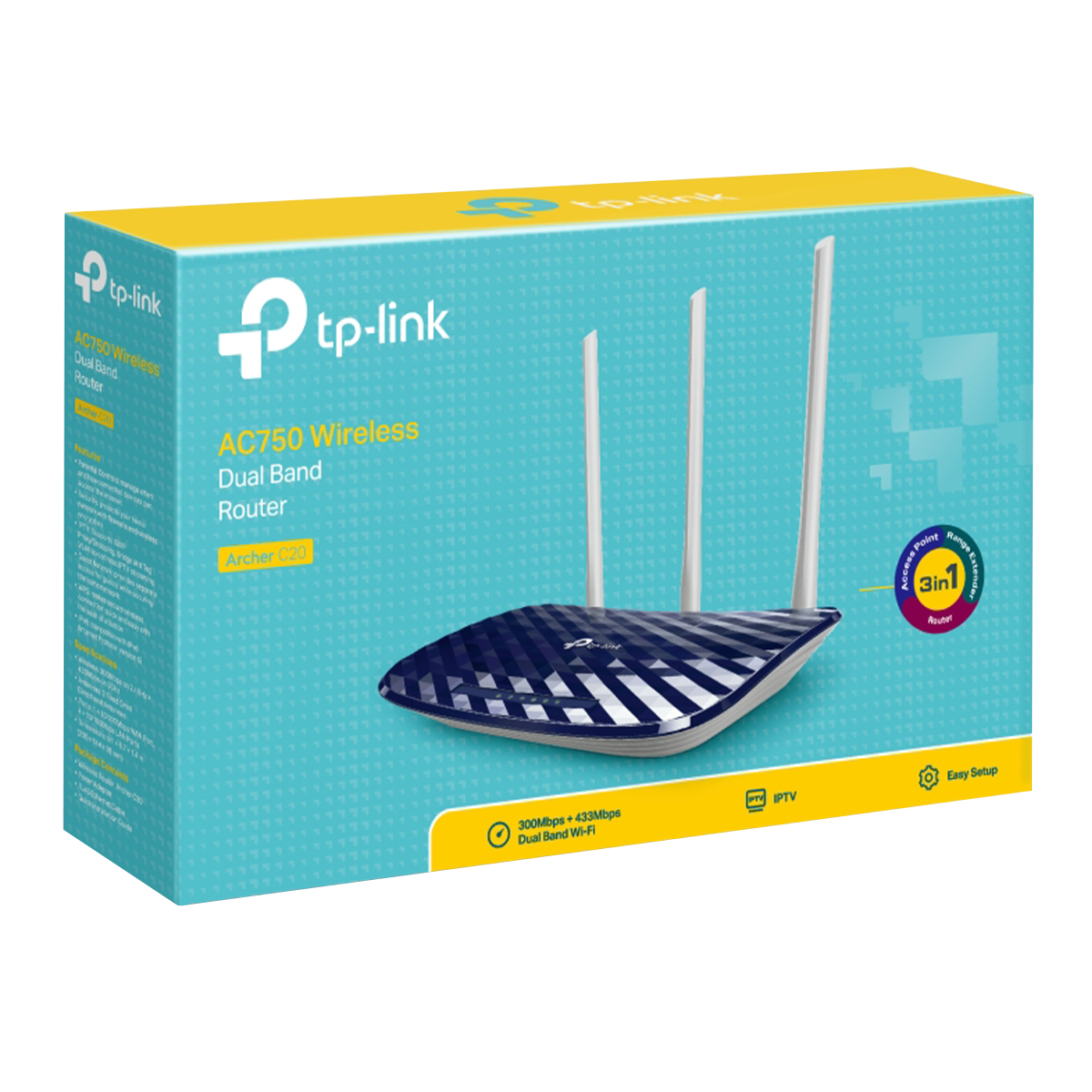 TP-LINK router Archer C20 AC750 - 3