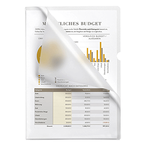 Διάφανες ζελατίνες A4 2196 DURABLE 2mm (10 Tεμάχια)