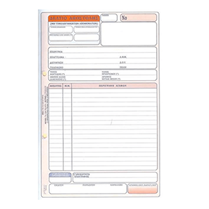 Αυτογραφικό δελτίο αποστολής τριπλότυπο Ν268A/ 613 PEPICO με 50 φύλλα 17x25 εκατοστά