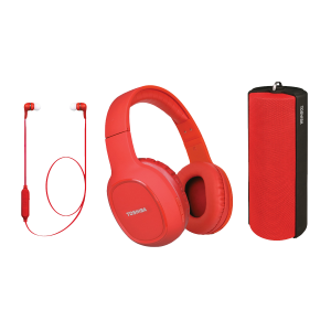 Πακέτο ασύρματων αξεσουάρ ήχου 3 σε 1 TOSHIBA Κόκκινο
