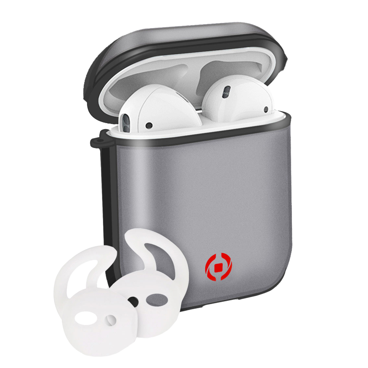 Θήκη CELLY Aircase Volcano για την APPLE AirPods Charging Case Μαύρη