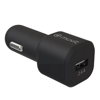  MUVIT 2.4A car charger black