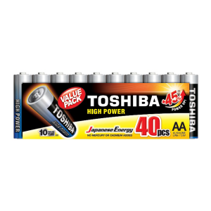 TOSHIBA αλκαλικές μπαταρίες High Power LR06 AA (40 Τεμάχια)