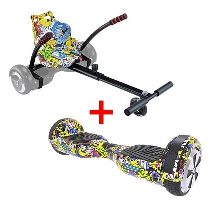 URBAN GLIDE Hoverboard 65 Lite + Kart Pilot