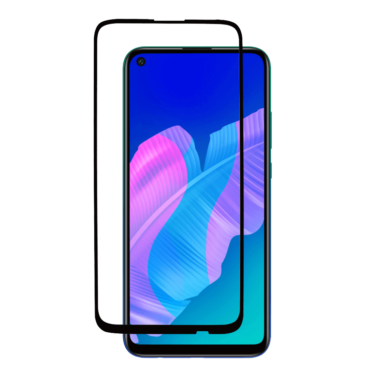 Γυαλί προστασίας οθόνης Full Face με πλαίσιο COSY για το HUAWEI P40 Lite E
