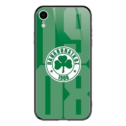  Case Tempered Glass Panathinaikos 1908 GTATTOO for iPhone XR
