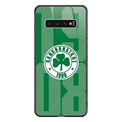 Case Tempered Glass Panathinaikos 1908 GTATTOO for SAMSUNG Galaxy S10 +