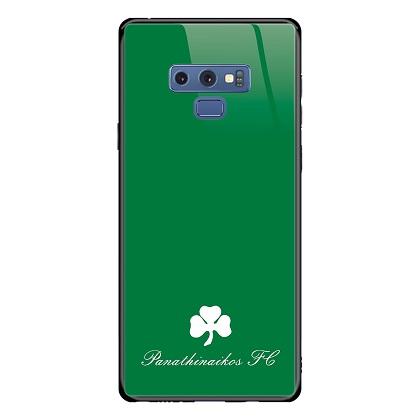 Case Tempered Glass Panathinaikos FC Clover GTATTOO for SAMSUNG Galaxy Note9