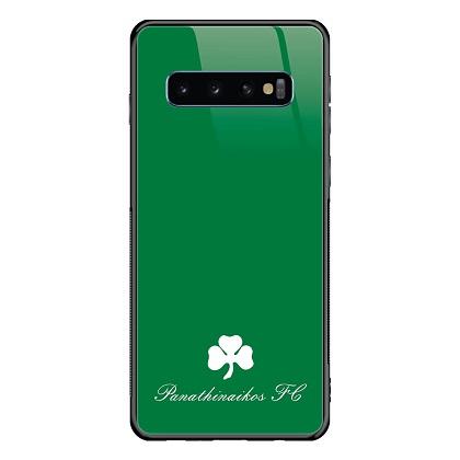  Case Tempered Glass Panathinaikos FC Clover GTATTOO for SAMSUNG Galaxy S10