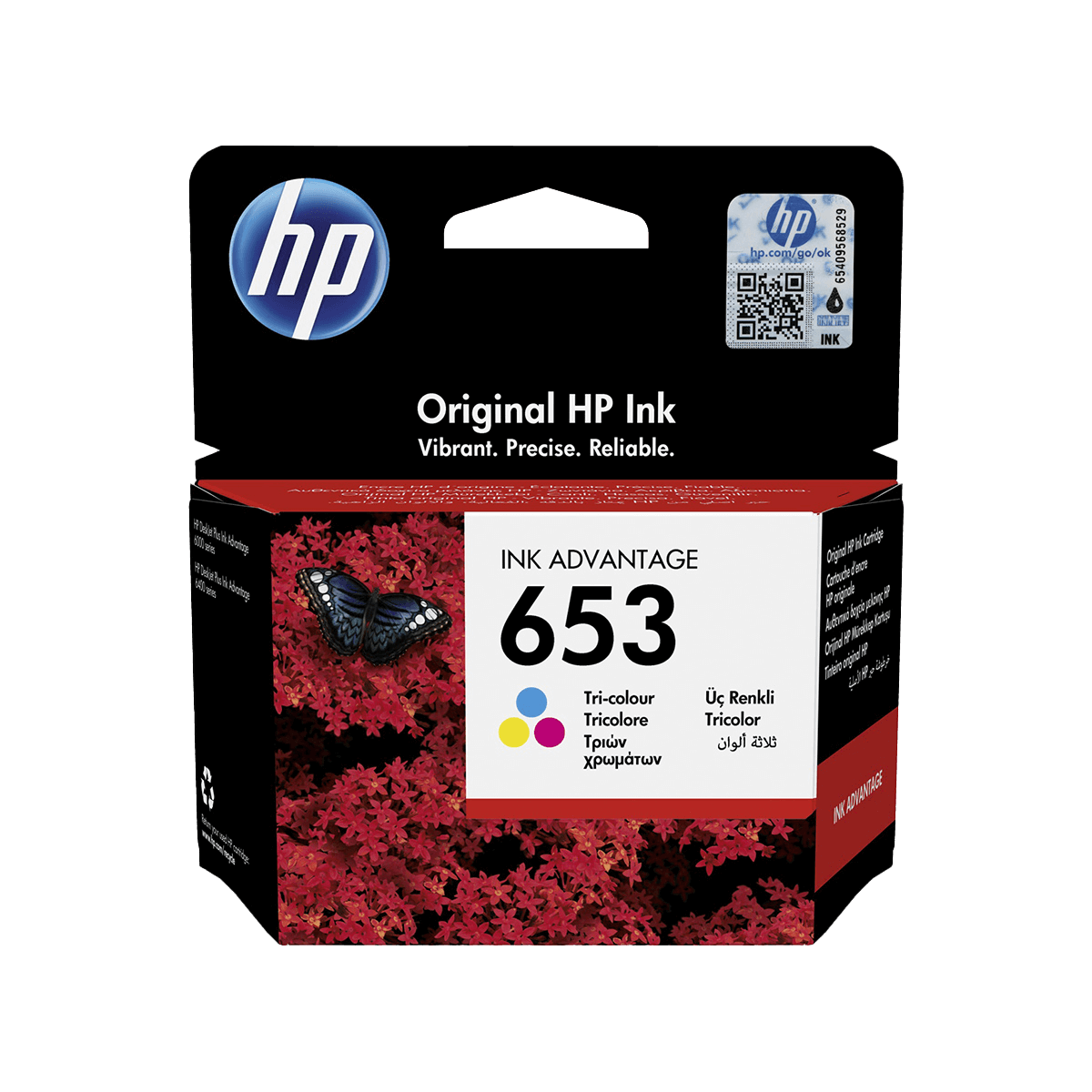 HP δοχείο μελάνης 653 3 χρωμάτων