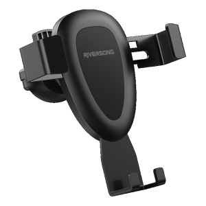 Βάση στήριξης αυτοκινήτου RIVERSONG Gravity Clip για Smartphones έως 6.5'' Μαύρη
