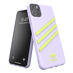 Θήκη Moulded PU ADIDAS για το iPhone 11 Pro Max Ανοιχτό Μωβ/ Κίτρινο