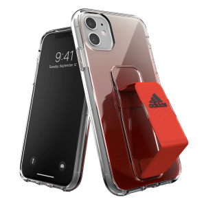 Ημιδιάφανη θήκη ADIDAS με λαβή για το iPhone 11 Κόκκινη