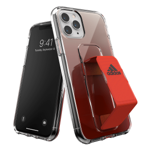 Ημιδιάφανη θήκη ADIDAS με λαβή για το iPhone 11 Pro Κόκκινη