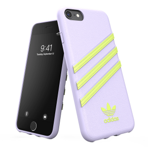 Θήκη Moulded PU ADIDAS για τα iPhone 6/ 6s/ 7/ 8/ SE 2020 Ανοιχτό Μωβ/ Κίτρινο